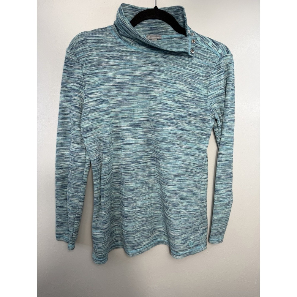 Talbots‎ Petite Waffle Knit Mock Turtleneck Size Medium petite